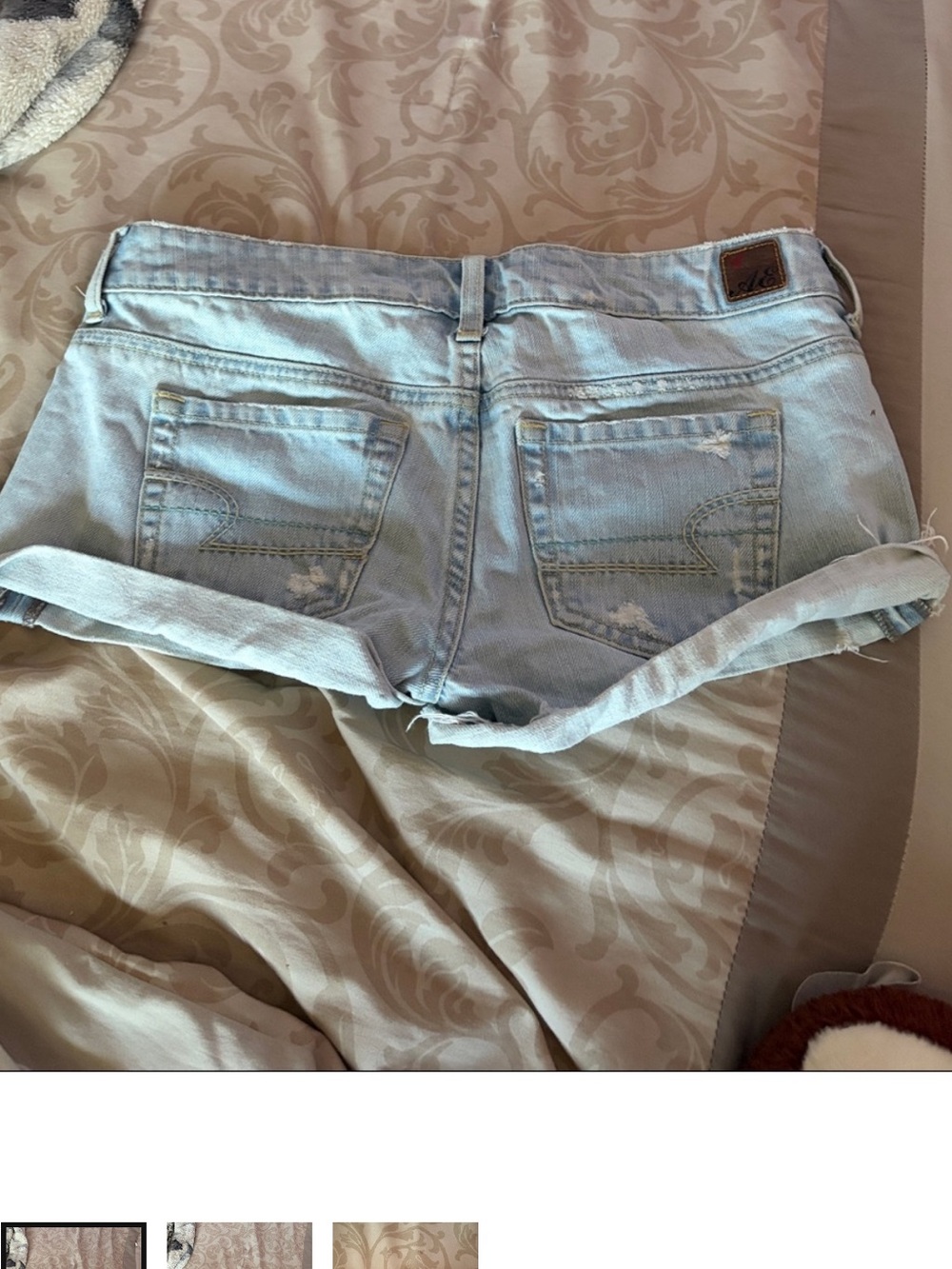 American eagle mini low rise shorts